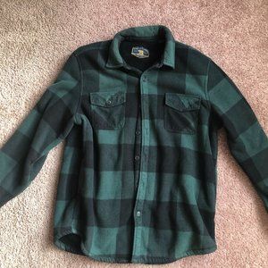 Large Fleece Button Up Sweater